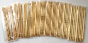 8" Bamboo Double Pointed Knitting Needles (Choose Size) US Sizes 0 to 17 Knitting Needle
