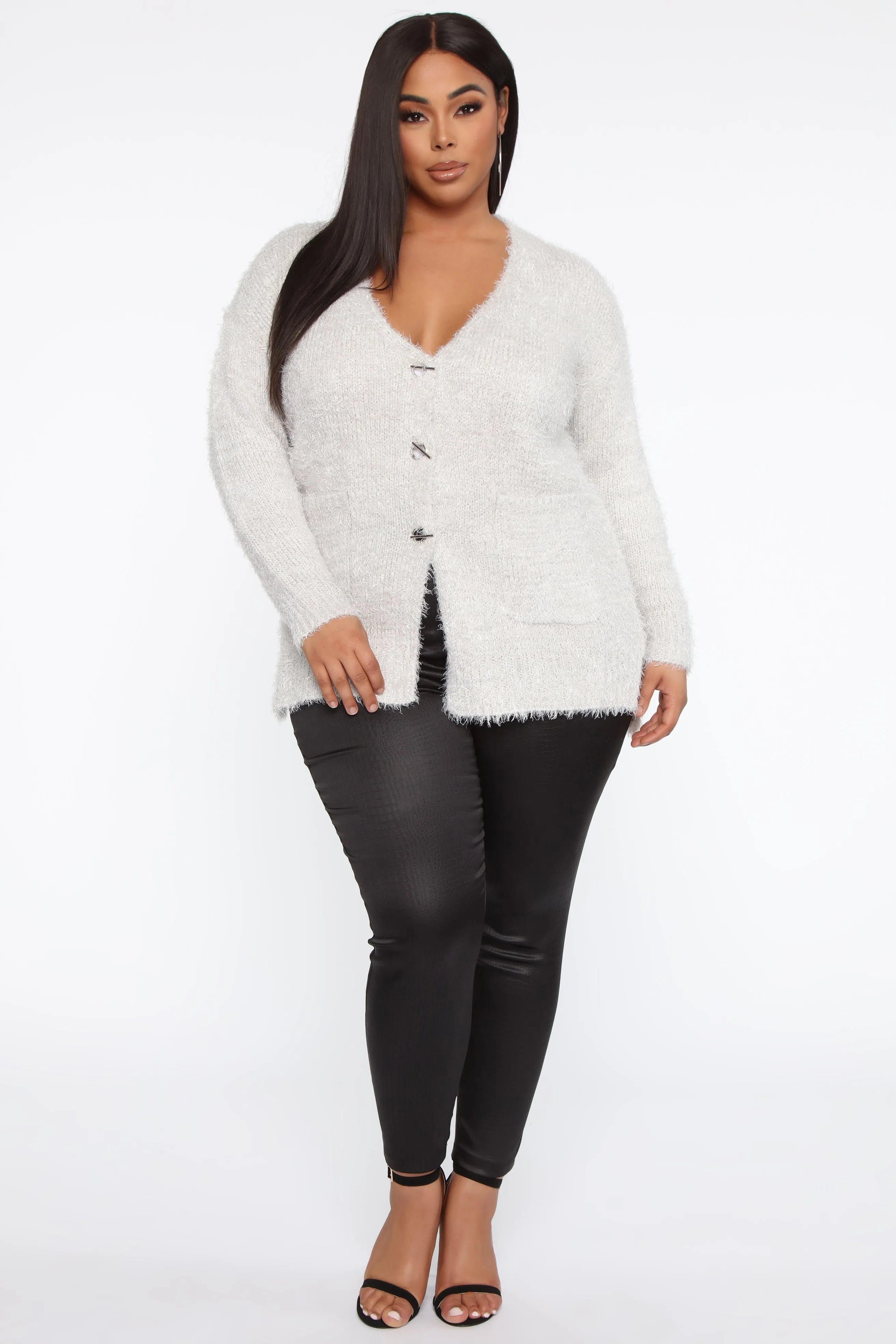 Aria Cardigan - Heather Grey