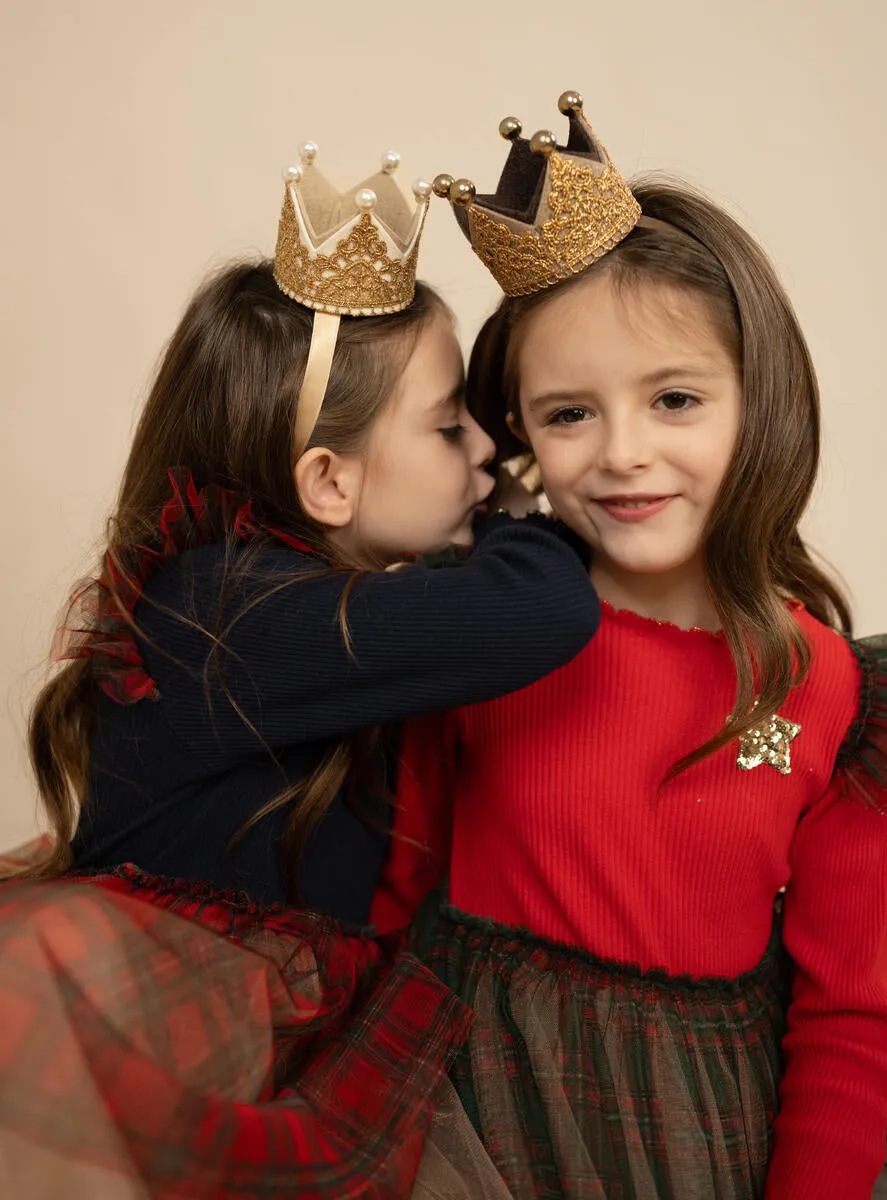 Baby Girls Dresses | Checker Frill Tutu Dress- Red | Petite Hailey