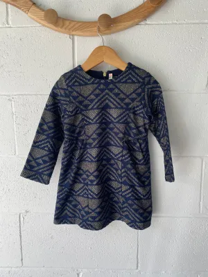 Billie Blush Gold Shimmer Dress, 2 years (86)