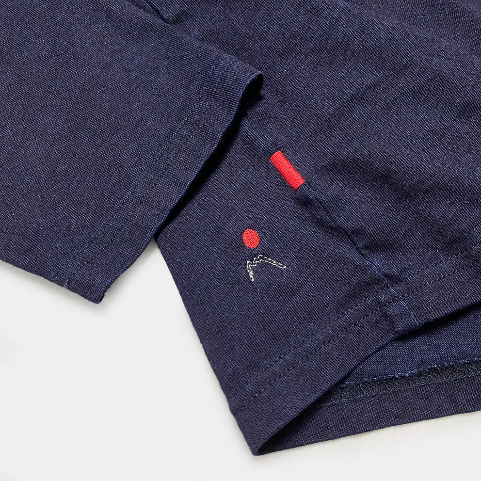 BZEN M.3231 CLARK REGULAR FIT 3 BUTTON INDIGO JERSEY-180GSM-E0 INDIGO