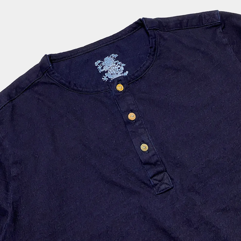 BZEN M.3231 CLARK REGULAR FIT 3 BUTTON INDIGO JERSEY-180GSM-E0 INDIGO