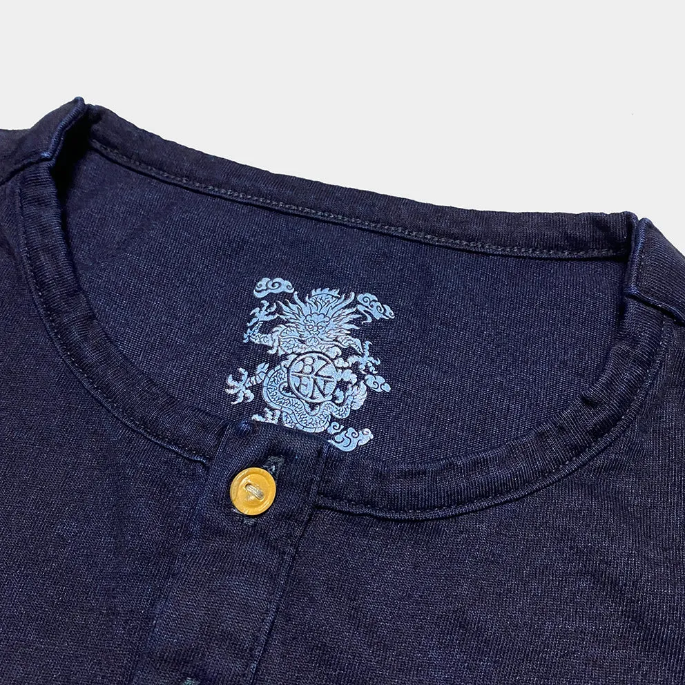 BZEN M.3231 CLARK REGULAR FIT 3 BUTTON INDIGO JERSEY-180GSM-E0 INDIGO