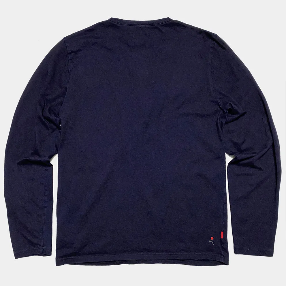 BZEN M.3231 CLARK REGULAR FIT 3 BUTTON INDIGO JERSEY-180GSM-E0 INDIGO