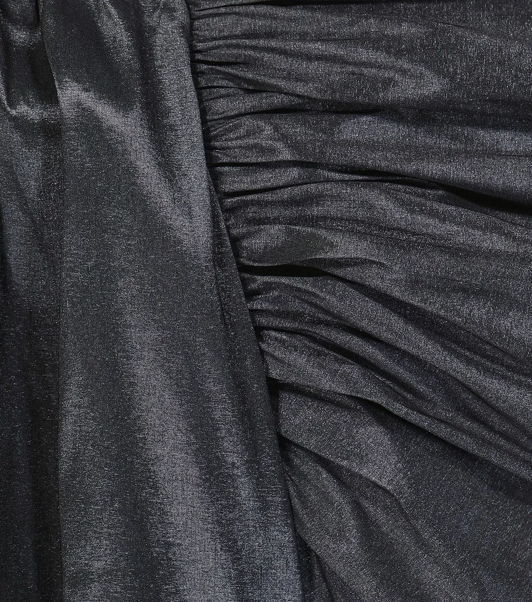 Caroline Bosmans Taffeta Ruffle Dress, Black