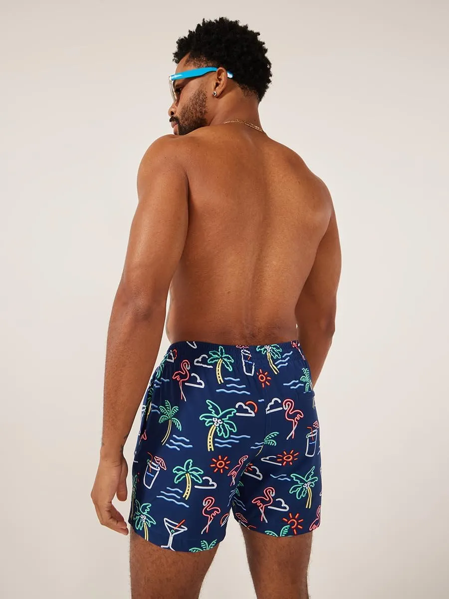 Chubbies Mens Swim Trunks  Mens Swim Shorts with 4-Way Stretch, 5.5 Beach Shorts with Elastic Waist, Drawstring,Mesh Lining