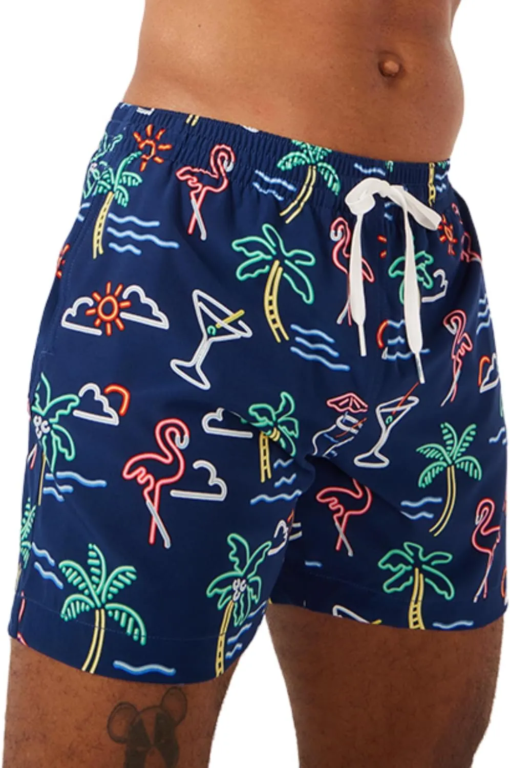 Chubbies Mens Swim Trunks  Mens Swim Shorts with 4-Way Stretch, 5.5 Beach Shorts with Elastic Waist, Drawstring,Mesh Lining