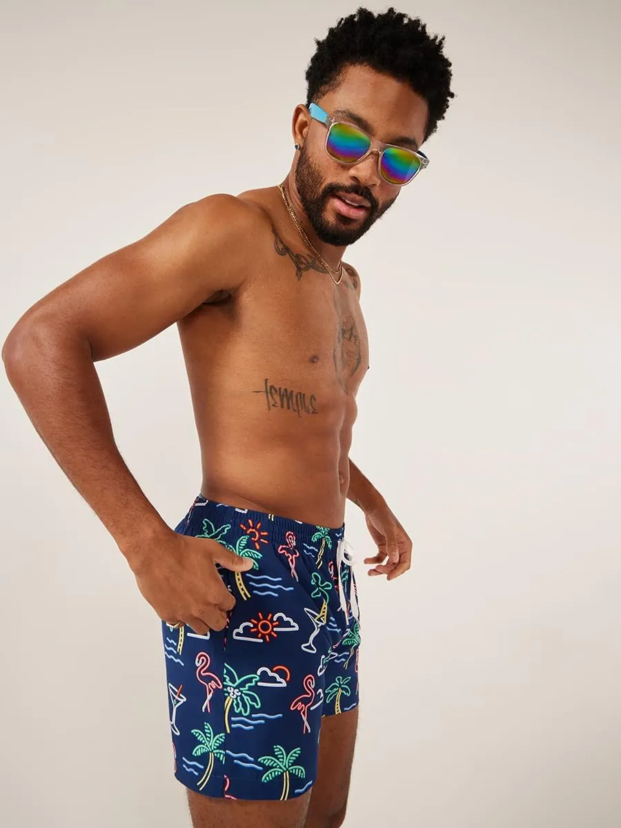 Chubbies Mens Swim Trunks  Mens Swim Shorts with 4-Way Stretch, 5.5 Beach Shorts with Elastic Waist, Drawstring,Mesh Lining
