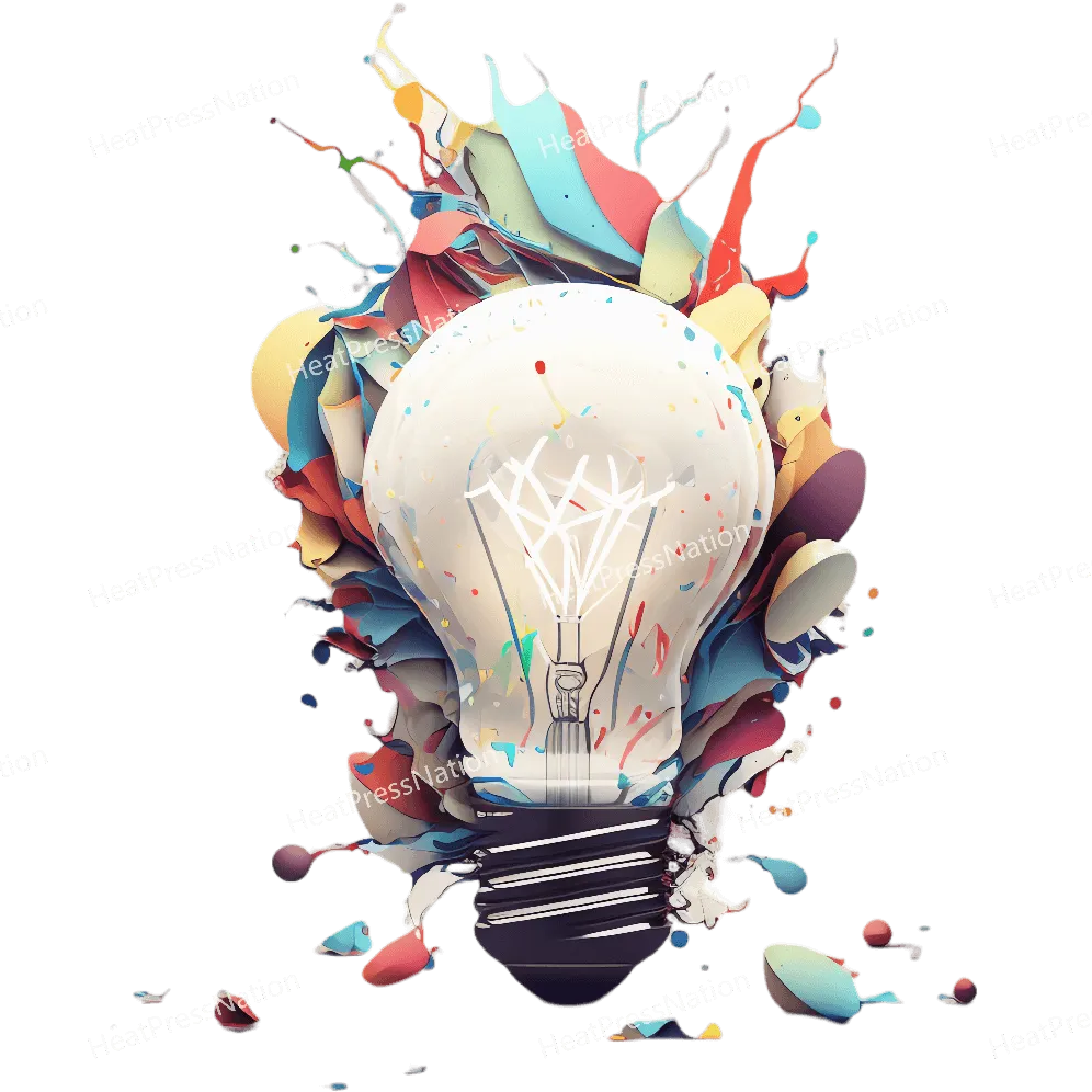 Colorful Lightbulb Design