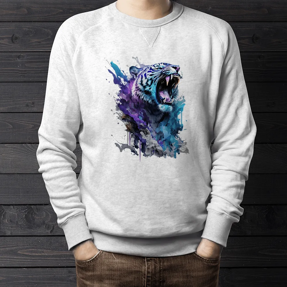 Colorful Roaring Tiger Design