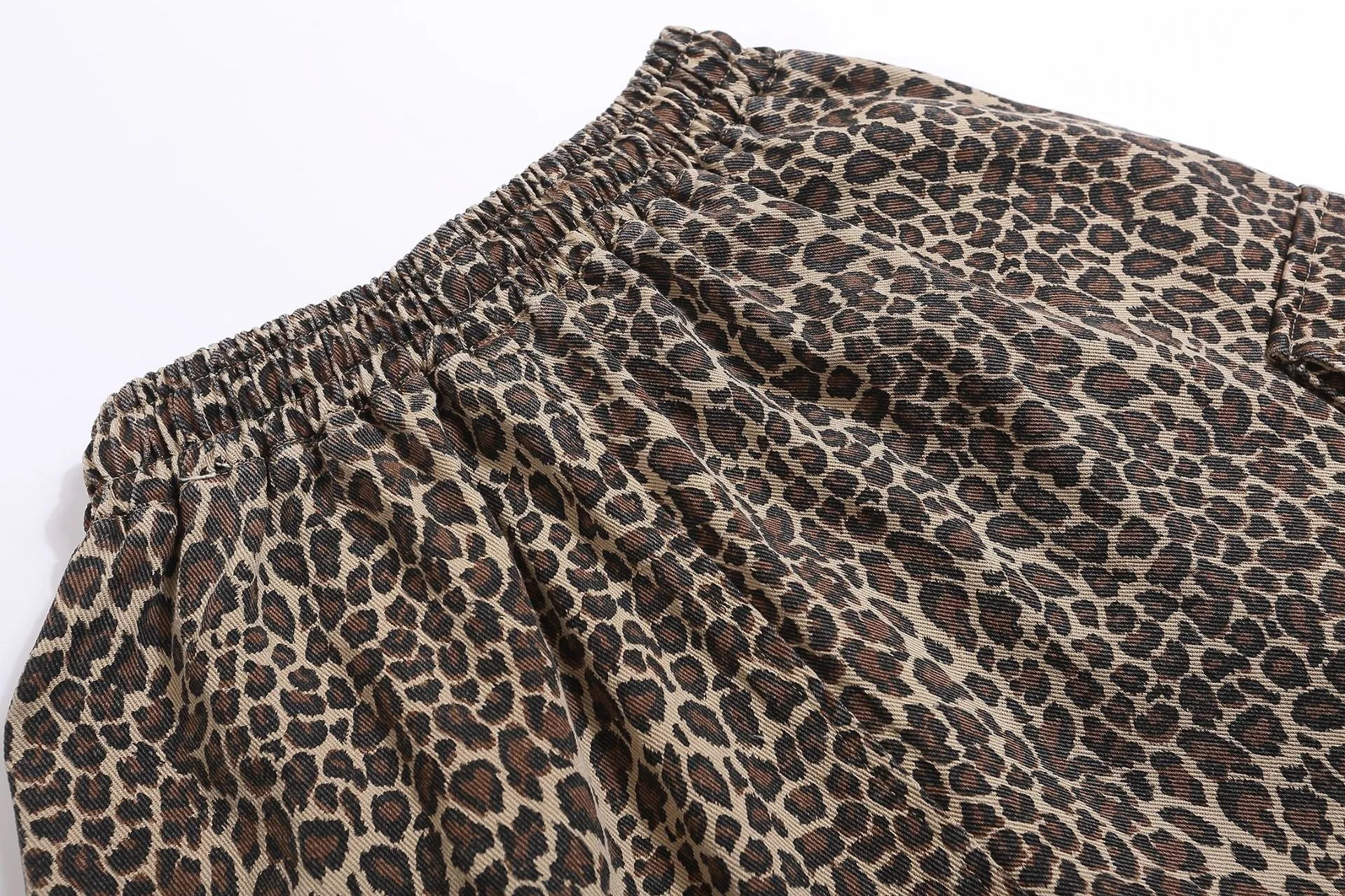 Drawstring Leopard Print | Shorts