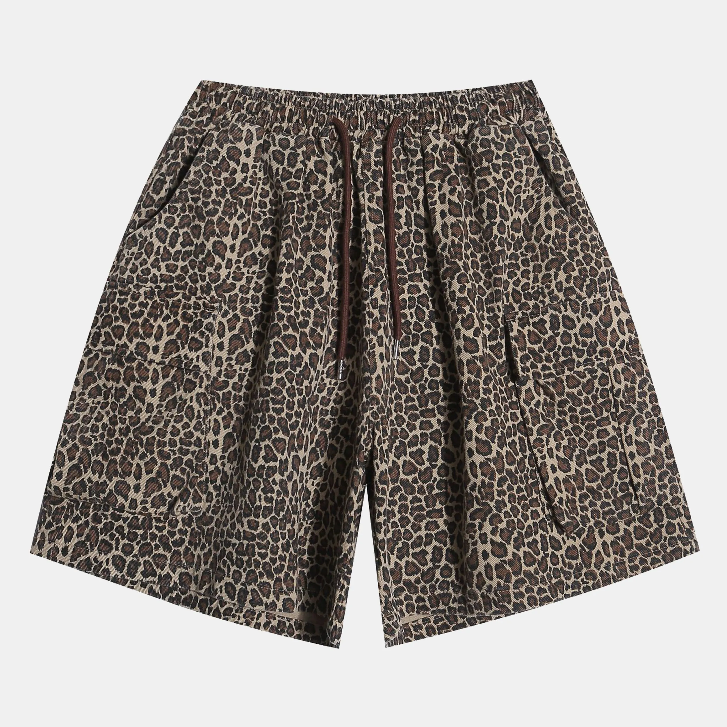 Drawstring Leopard Print | Shorts