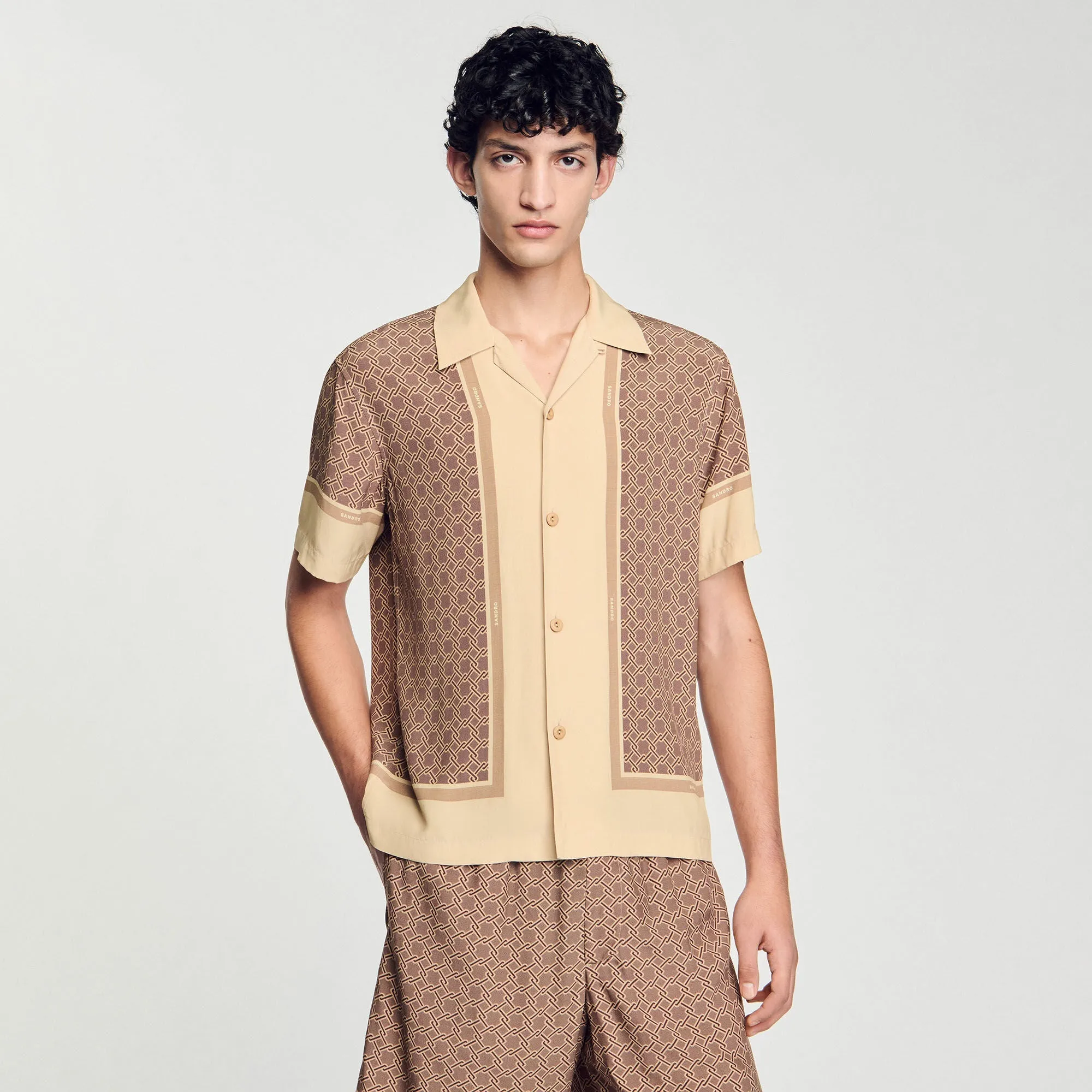 Fence Mc Short-Sleeved Patterned Shirt Hazel