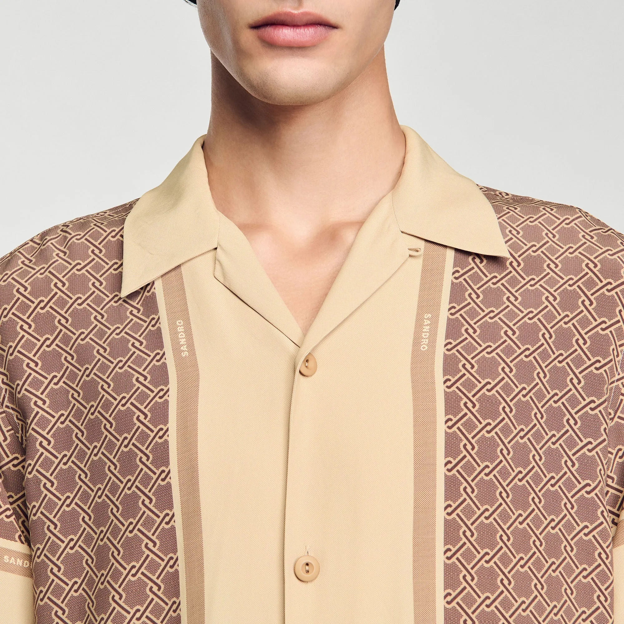 Fence Mc Short-Sleeved Patterned Shirt Hazel