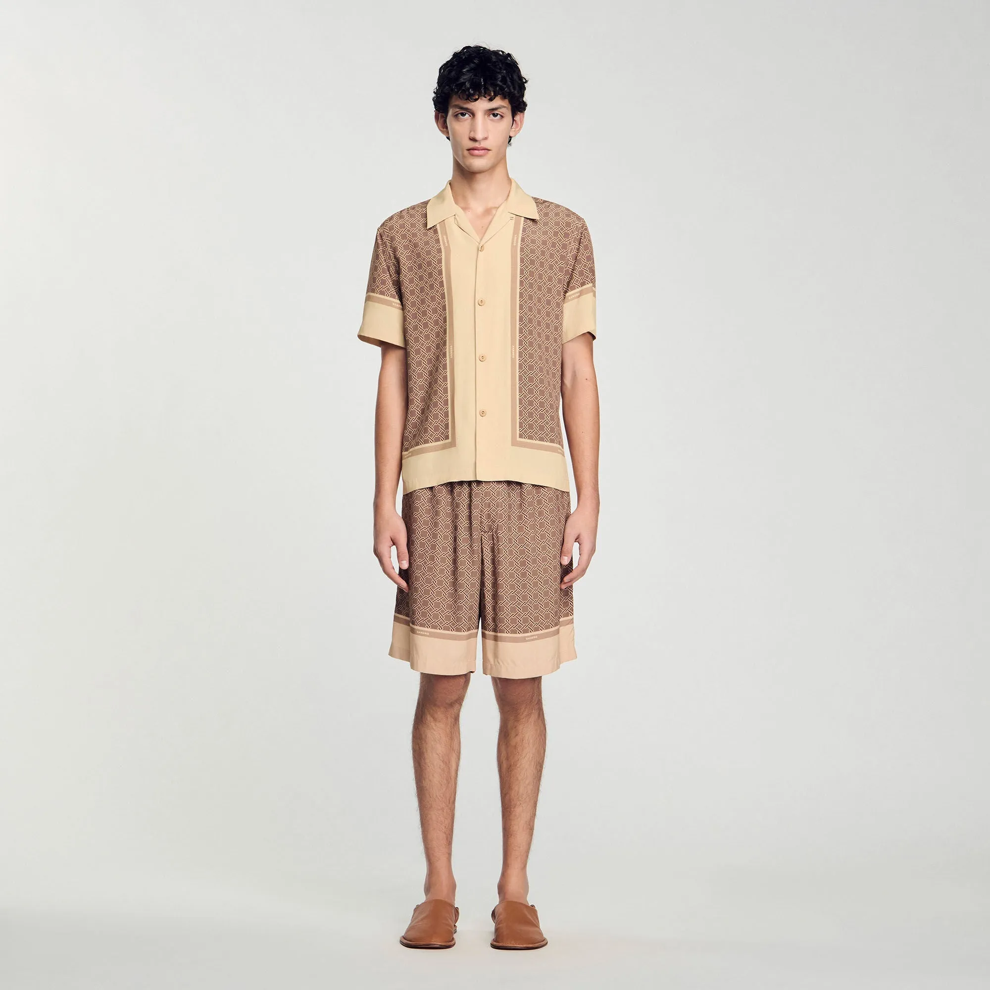 Fence Mc Short-Sleeved Patterned Shirt Hazel
