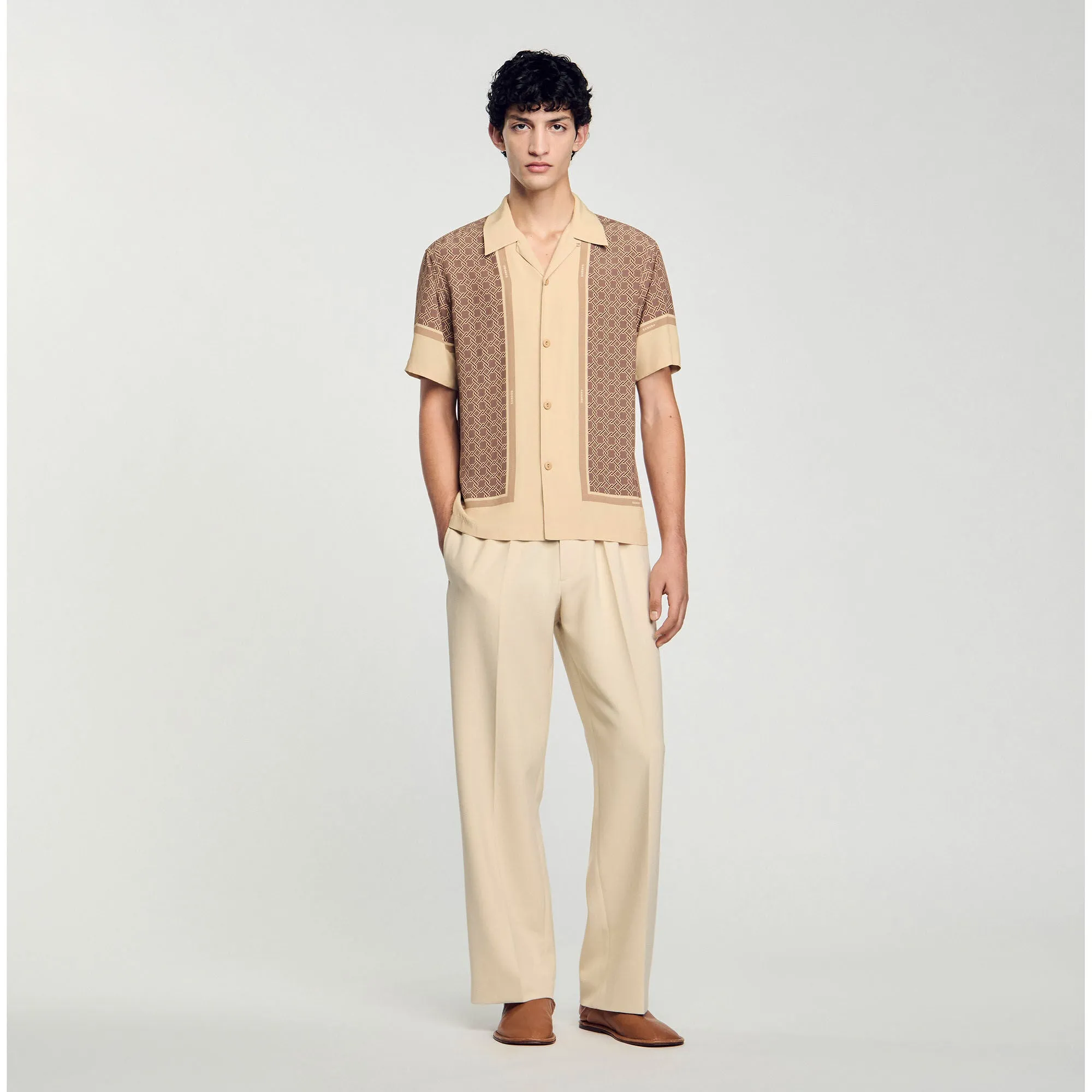 Fence Mc Short-Sleeved Patterned Shirt Hazel