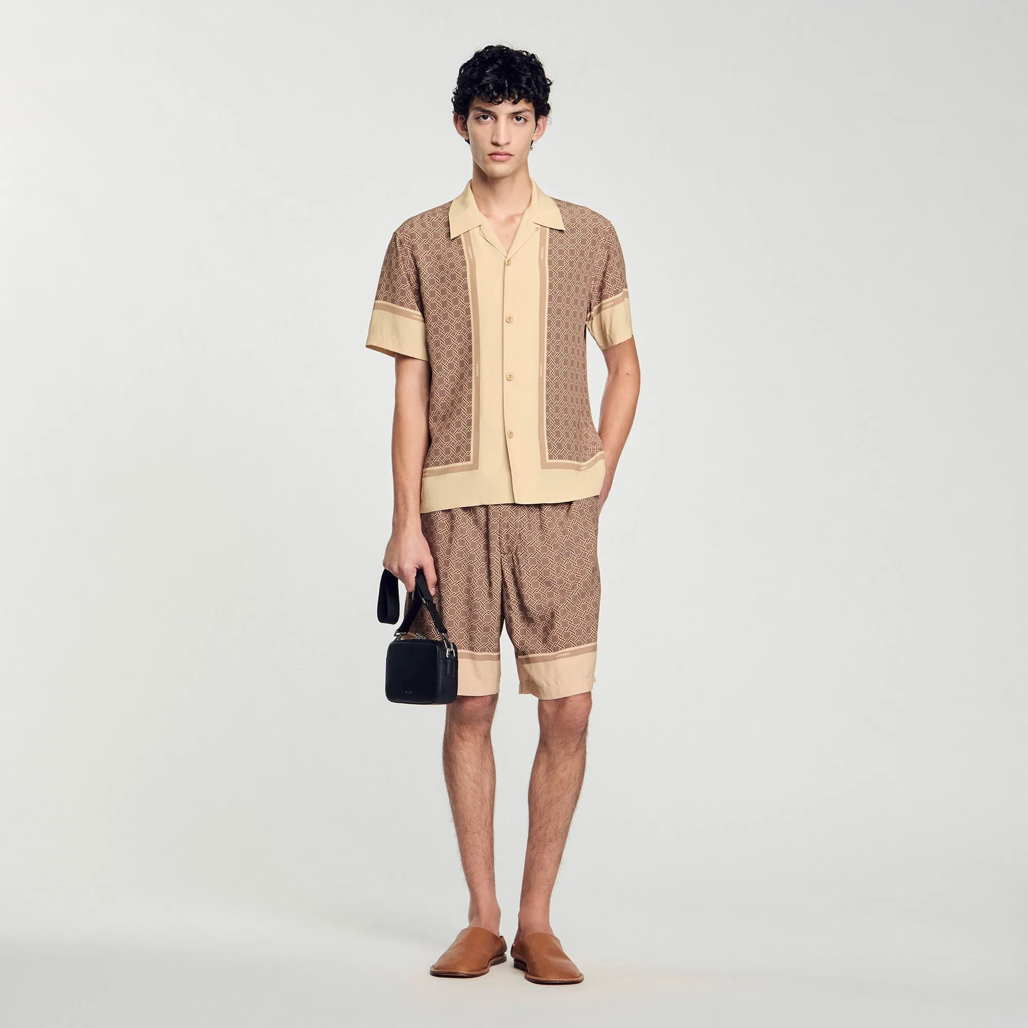 Fence Mc Short-Sleeved Patterned Shirt Hazel