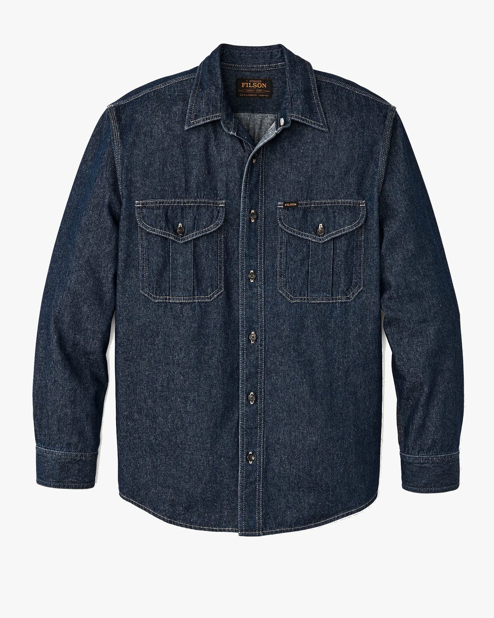 Filson Denim Guide Shirt - Rinse Indigo
