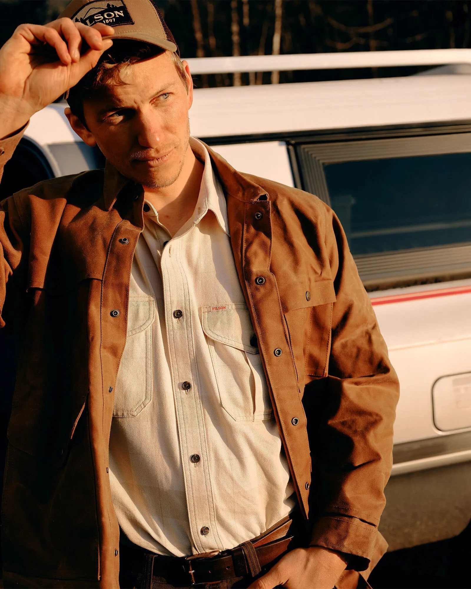 Filson Natural Twill Guide Shirt - Natural Seed