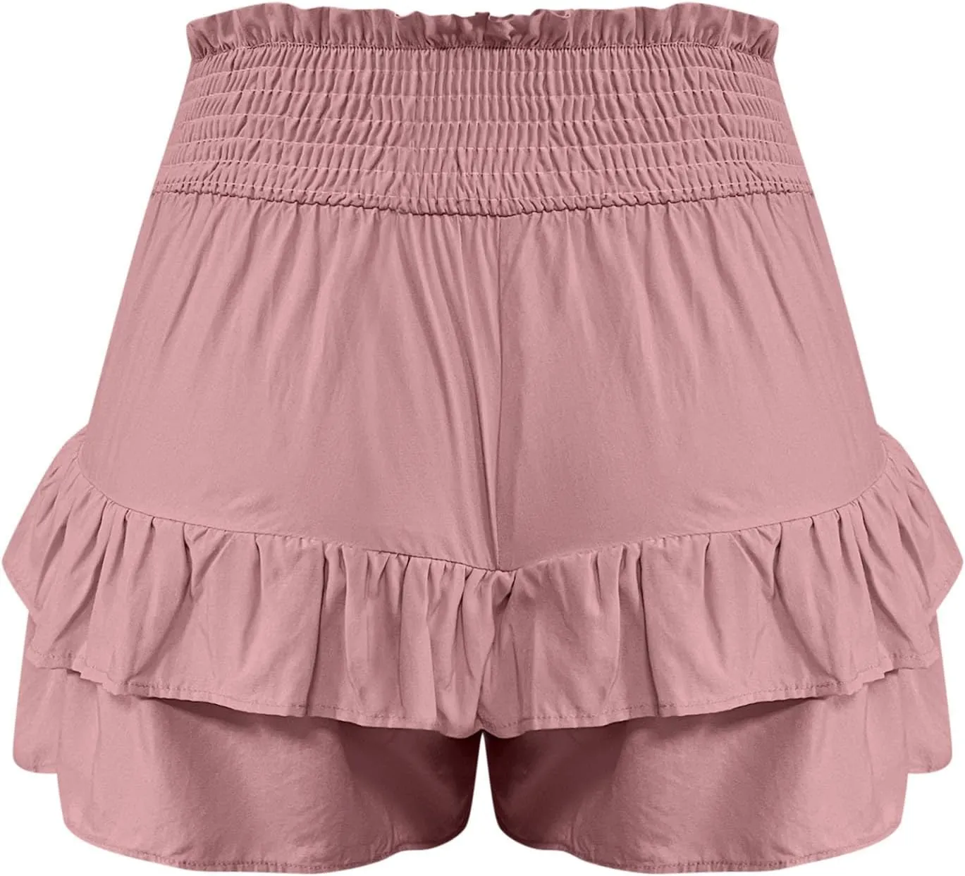Flowy Shorts for Women 2025 High Waisted Ruffle Summer Casual Skorts Cute Pleated Beach Short Pants Swing Mini Skirts