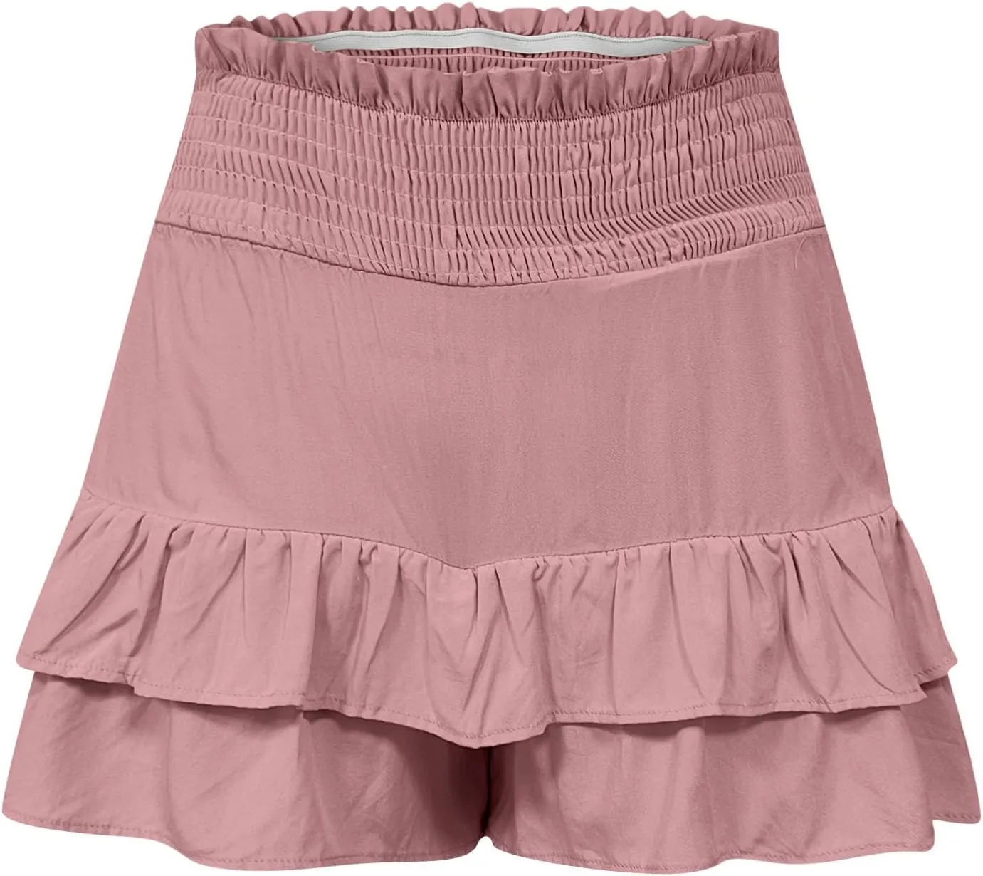 Flowy Shorts for Women 2025 High Waisted Ruffle Summer Casual Skorts Cute Pleated Beach Short Pants Swing Mini Skirts