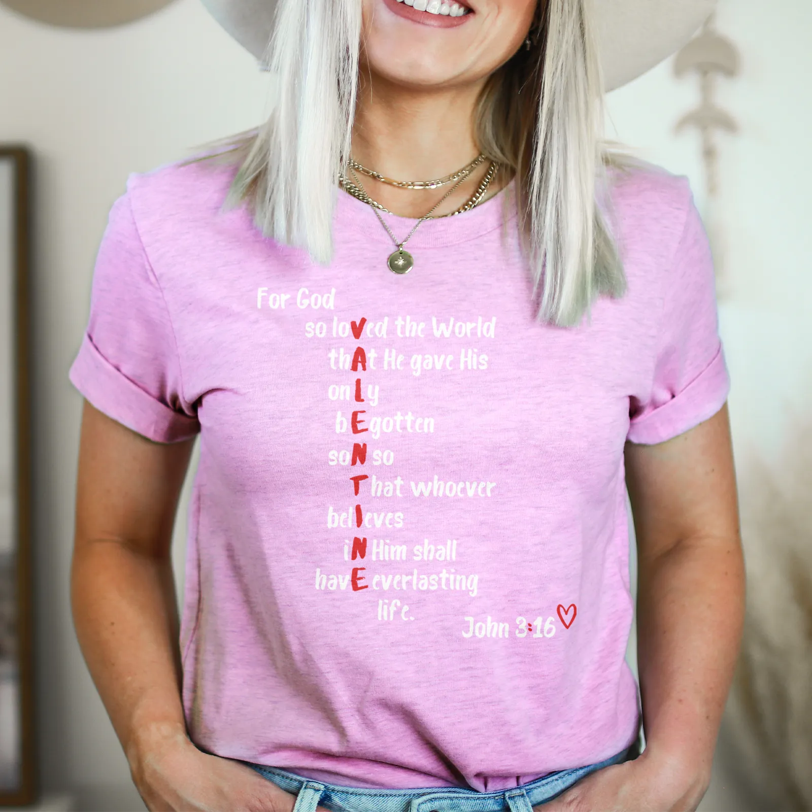 God is my Valentine John 3:16 Tee