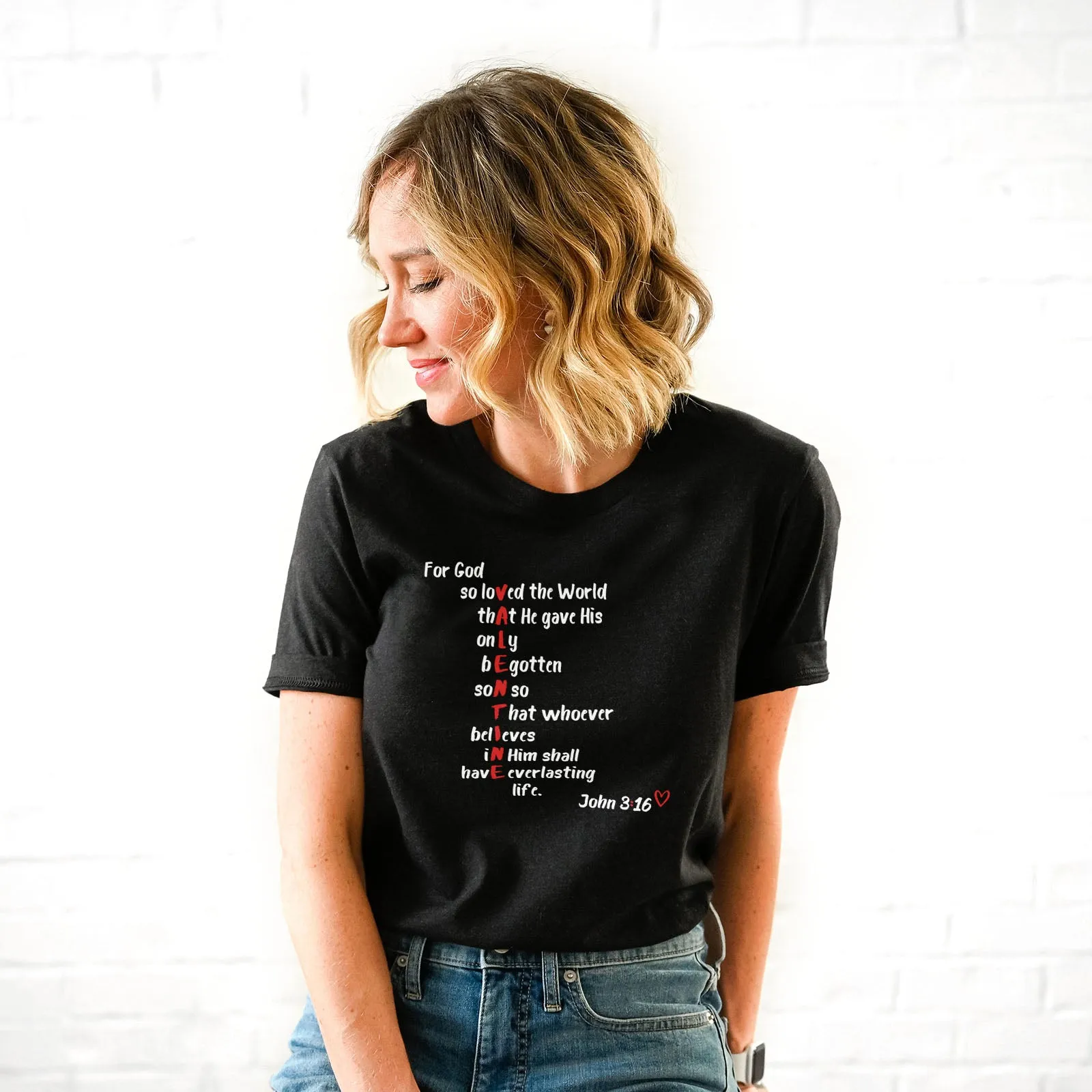 God is my Valentine John 3:16 Tee