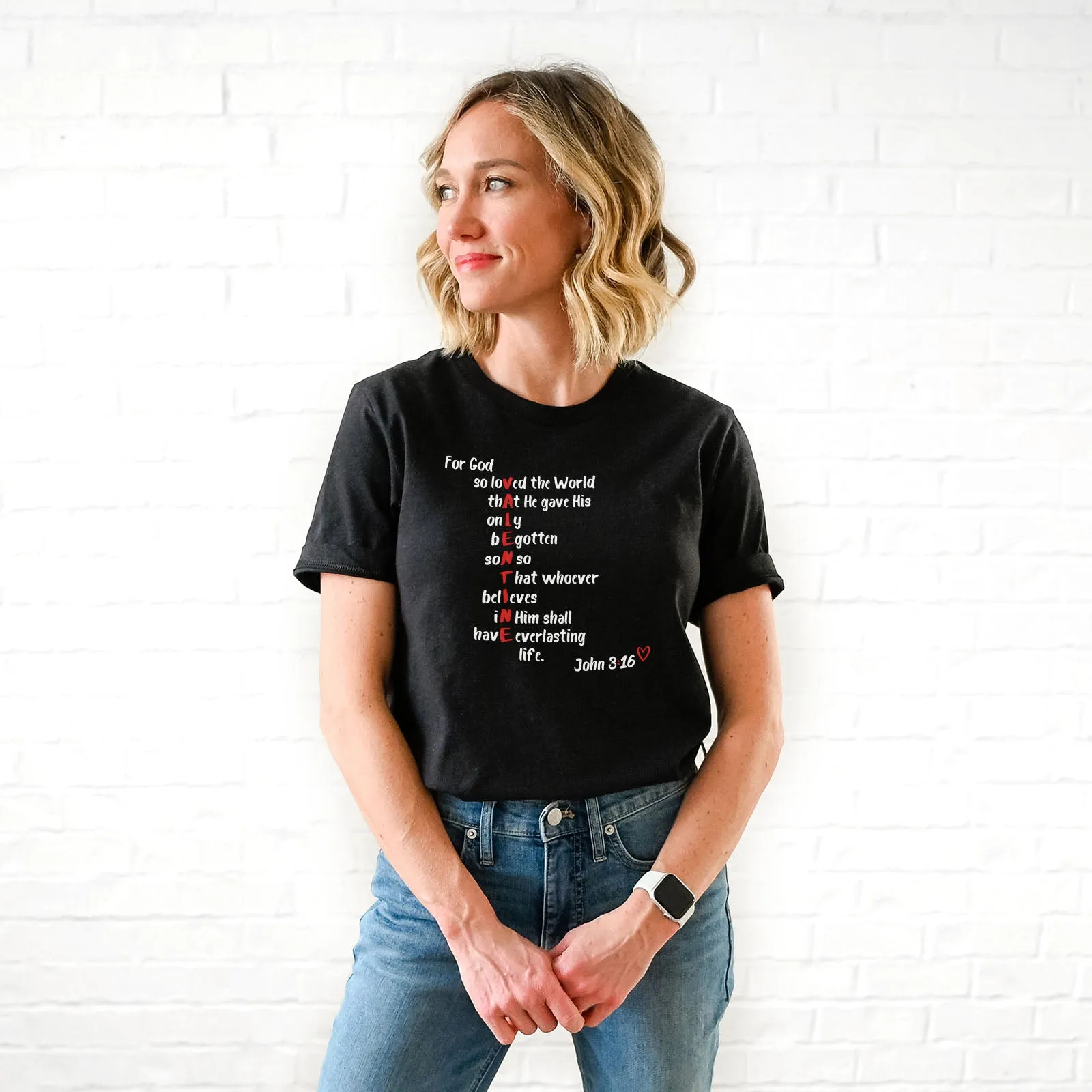 God is my Valentine John 3:16 Tee