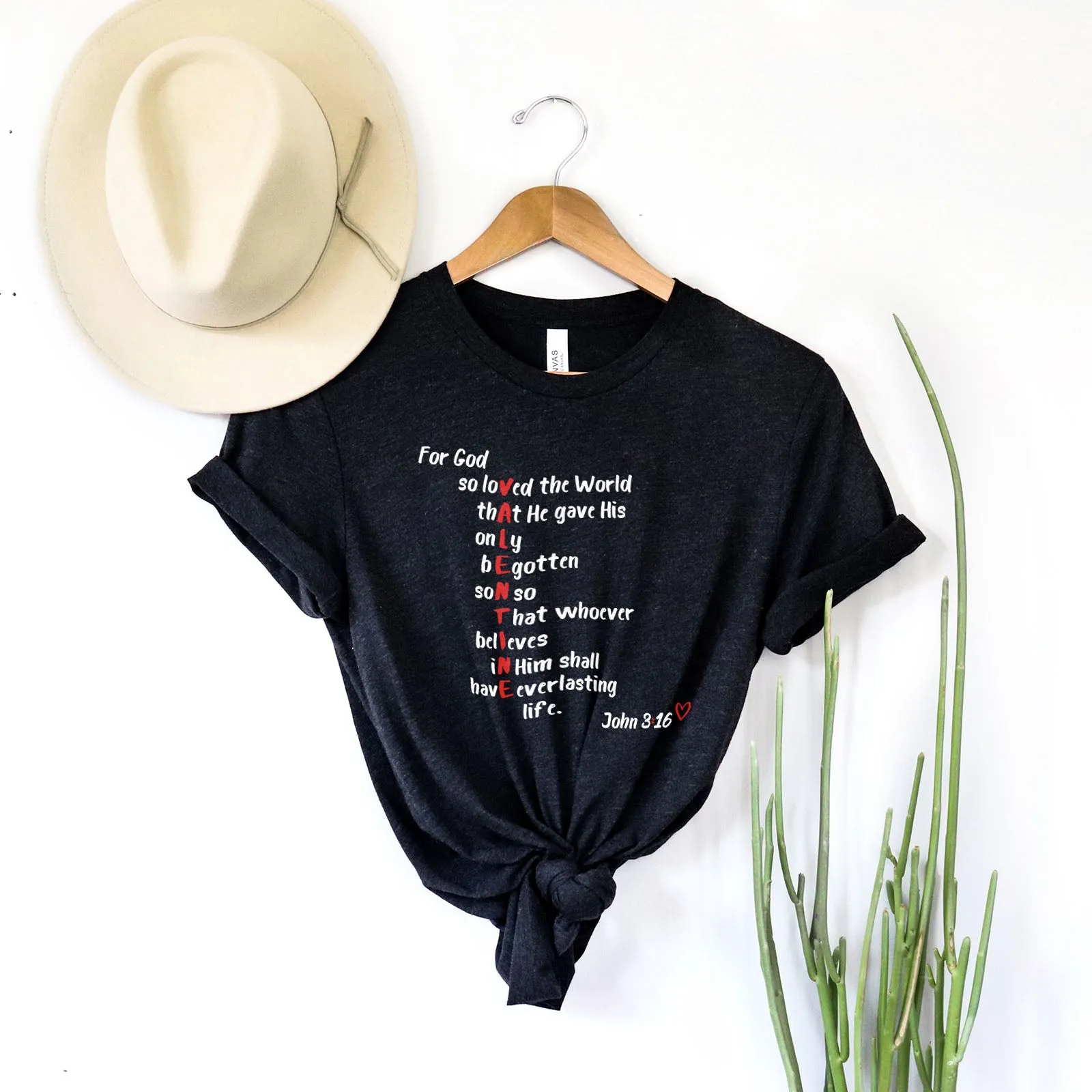 God is my Valentine John 3:16 Tee