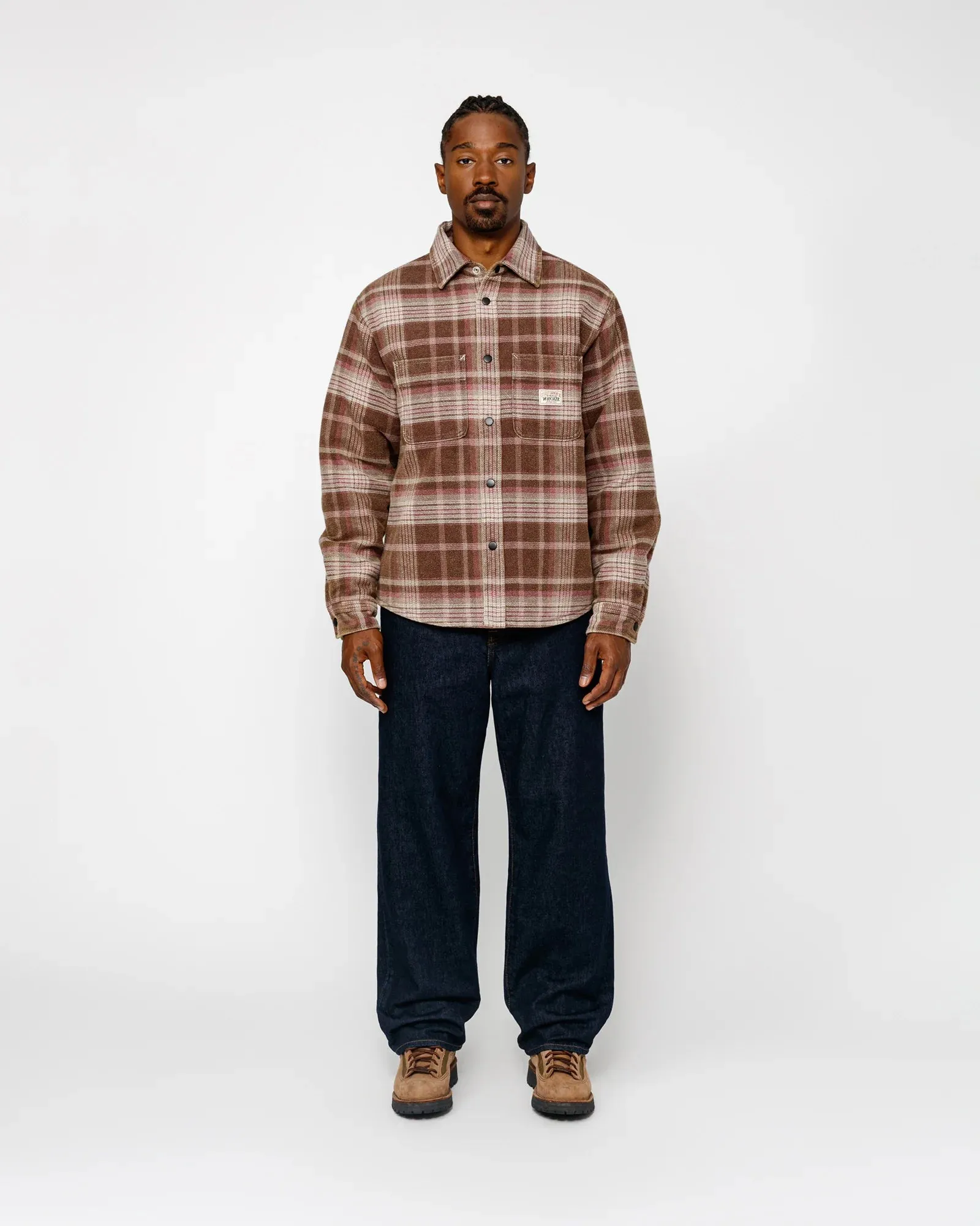Heavy Washed Plaid Shirt