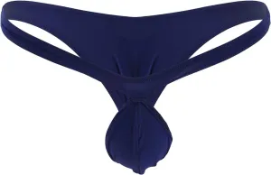 JEsilunmaMY Men's Ice Silk Mini Briefs Low Rise Pouch Stretch G-String Underwear Solid Color Comfortable Sissy Under Panties