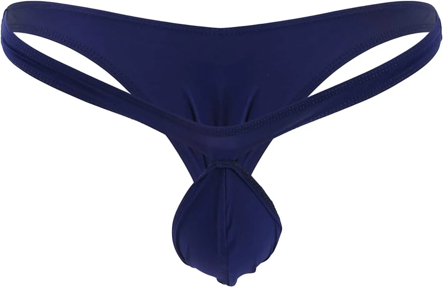 JEsilunmaMY Men's Ice Silk Mini Briefs Low Rise Pouch Stretch G-String Underwear Solid Color Comfortable Sissy Under Panties