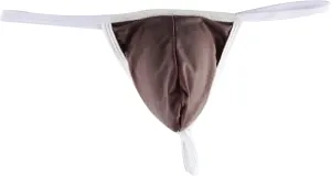 JEsilunmaMY Mens Low Rise Thongs Ice Silk Bulge Pouch G-String Bikini Briefs See Through Comfortable T-Back Panties Underwear