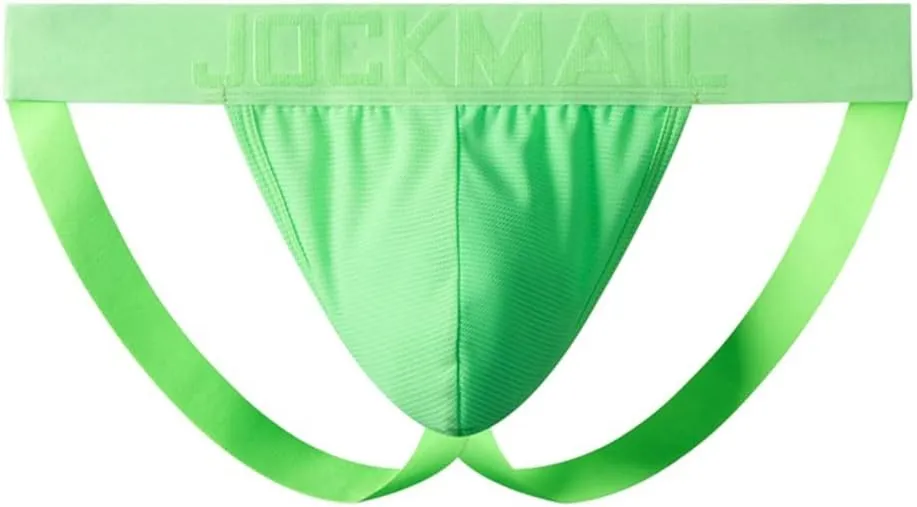 JOCKMAIL 4PCS/Pack Mens Thongs Underwear Jockstrap Low Rise Athletic Supporter Jockstrap Mens Breathable Briefs Men Jockstrap