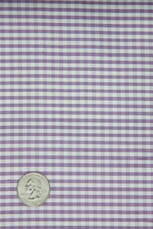 Lavender Herb Gingham Shantung 619 Fabric