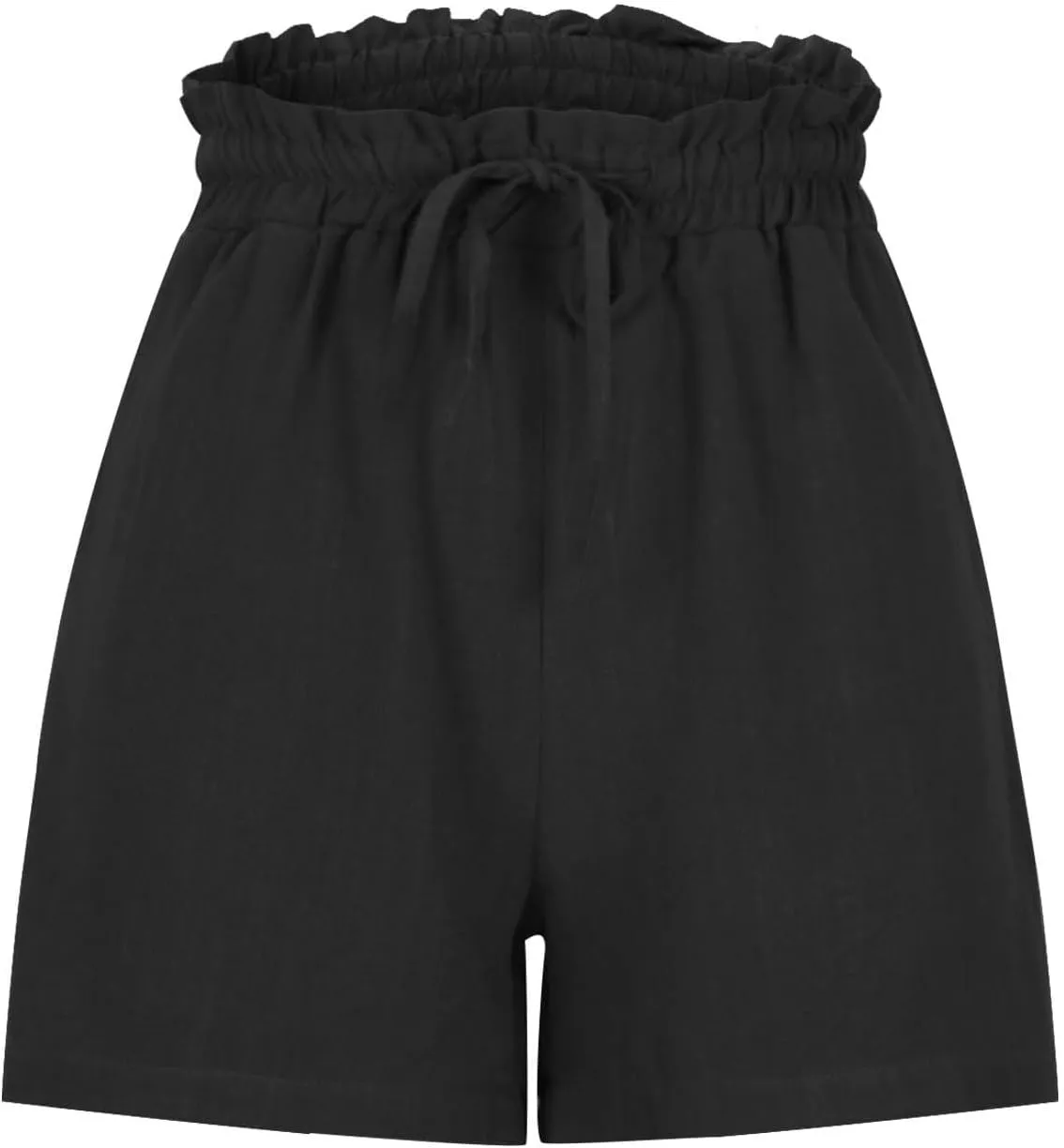 Linen Shorts for Women Summer Casual High Waisted Drawstring Beach Loose Shorts Comfy Fashion Outfits