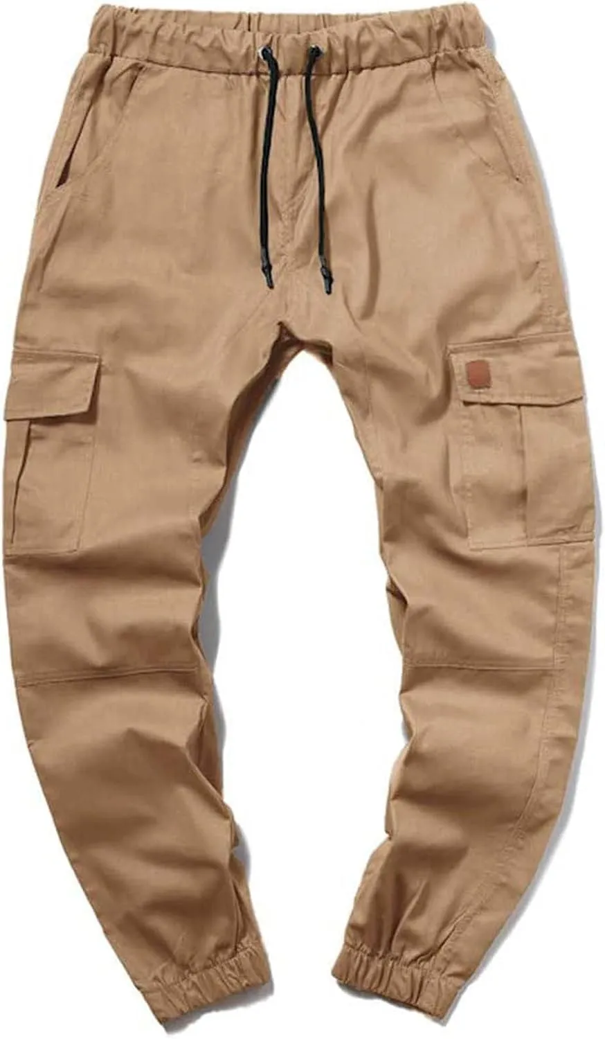 Men's Slim Fit Cargo Pants Stretch Comfy Drawstring Sweatpants Casual Workout Chinos Pants Fashion Work and Travel Pants