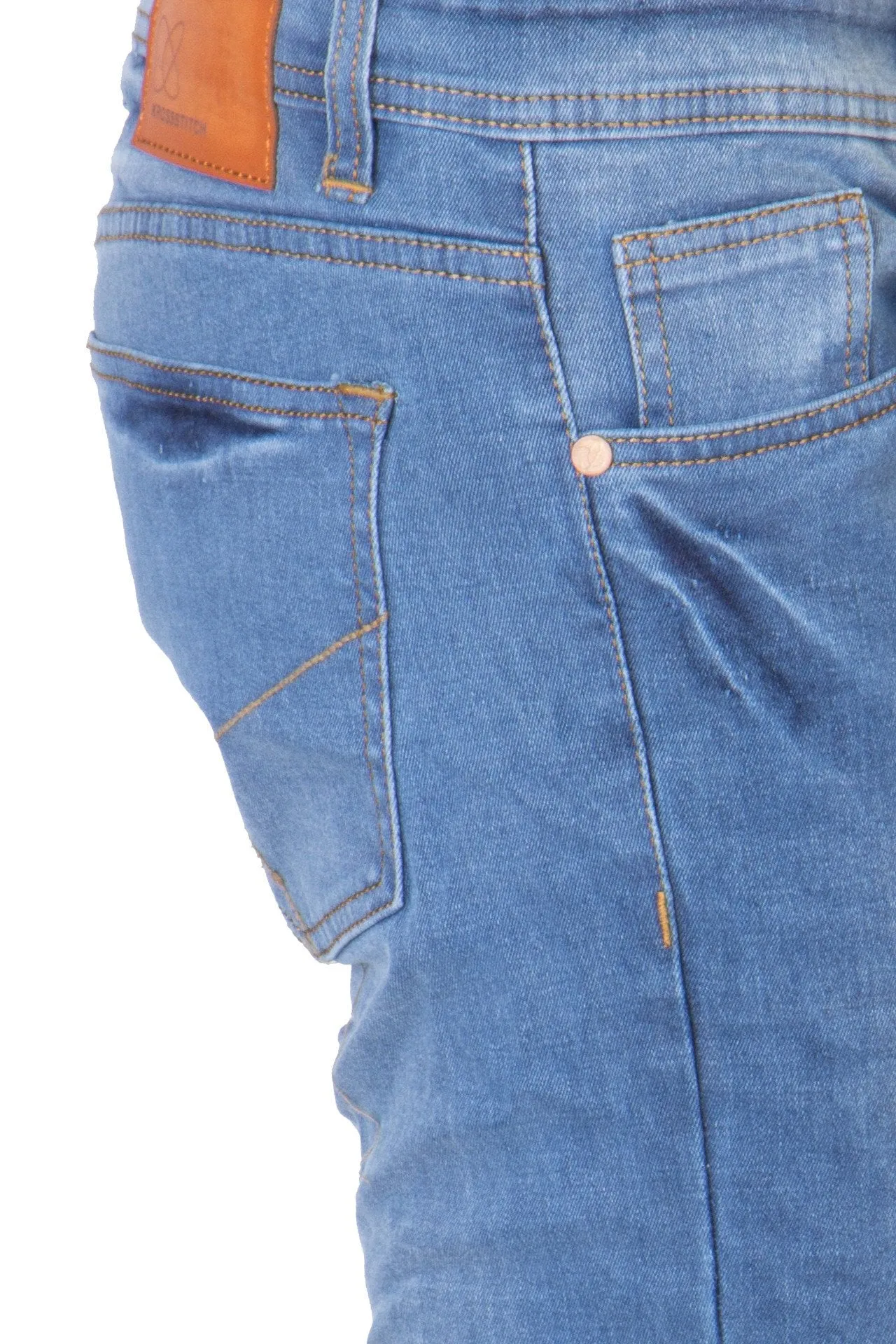 Men's Slim Fit Denim Light Blue Jeans