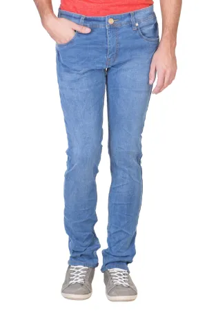 Men's Slim Fit Denim Light Blue Jeans