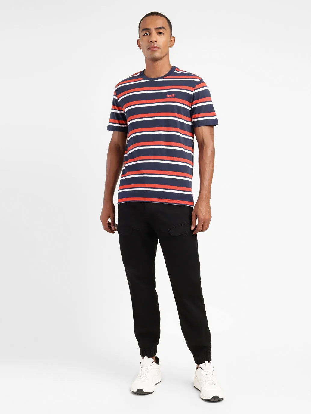 Men's Striped Crew Neck T-shirt
