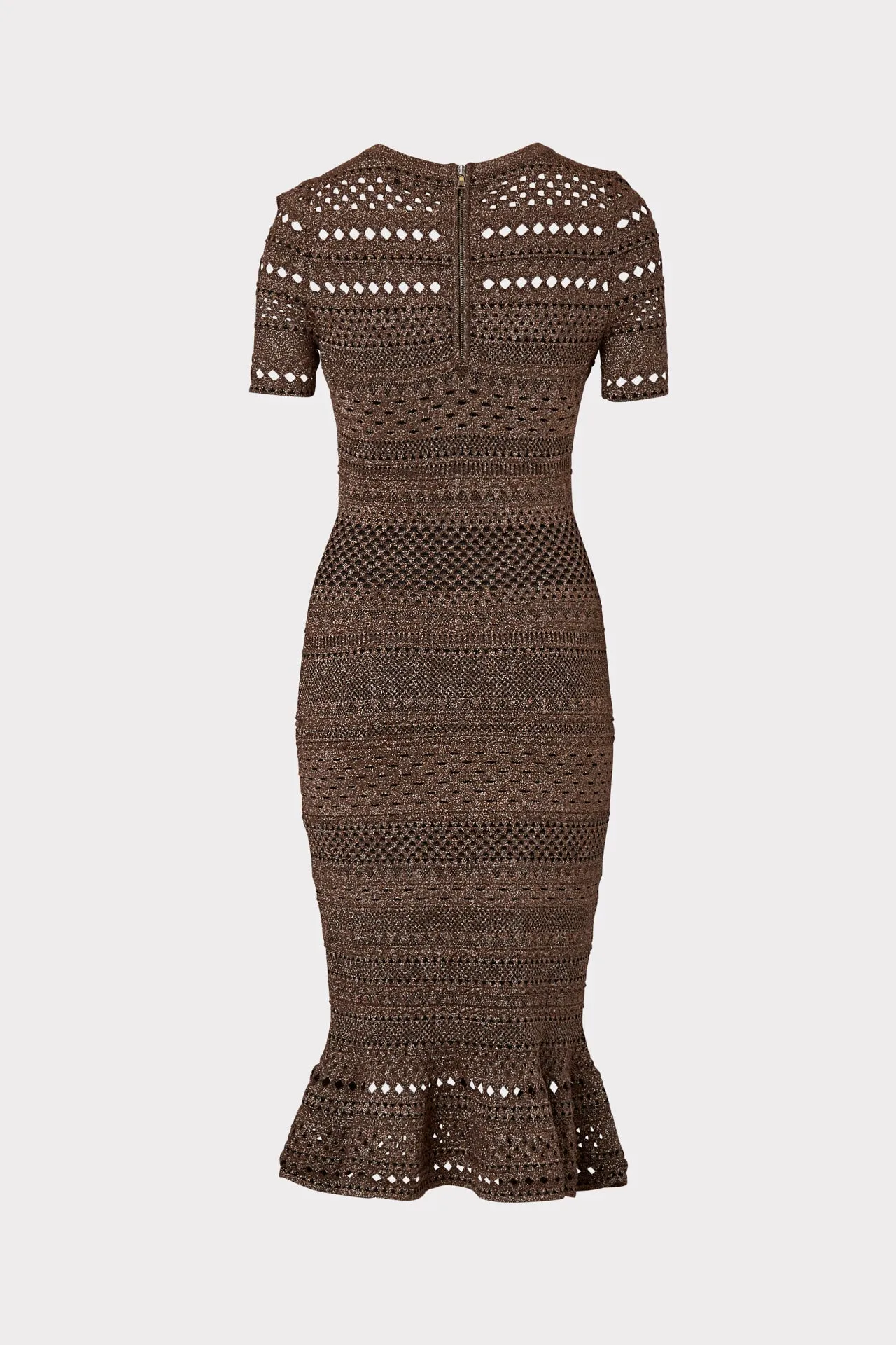 Metallic Pointelle Dress