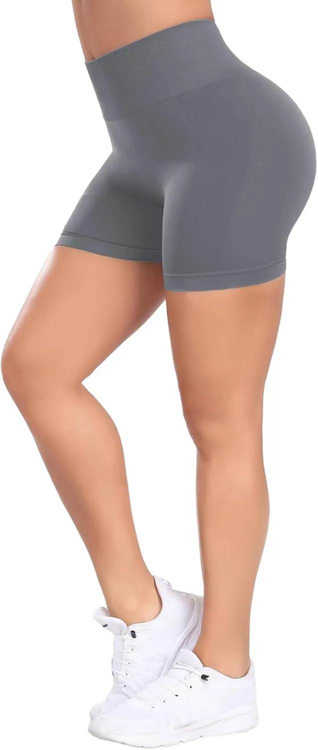 OUDOTA Gym Shorts Women Scrunch Butt Lifting Workout Yoga Shorts Seamless High Waist Biker Shorts for Women Tummy Control