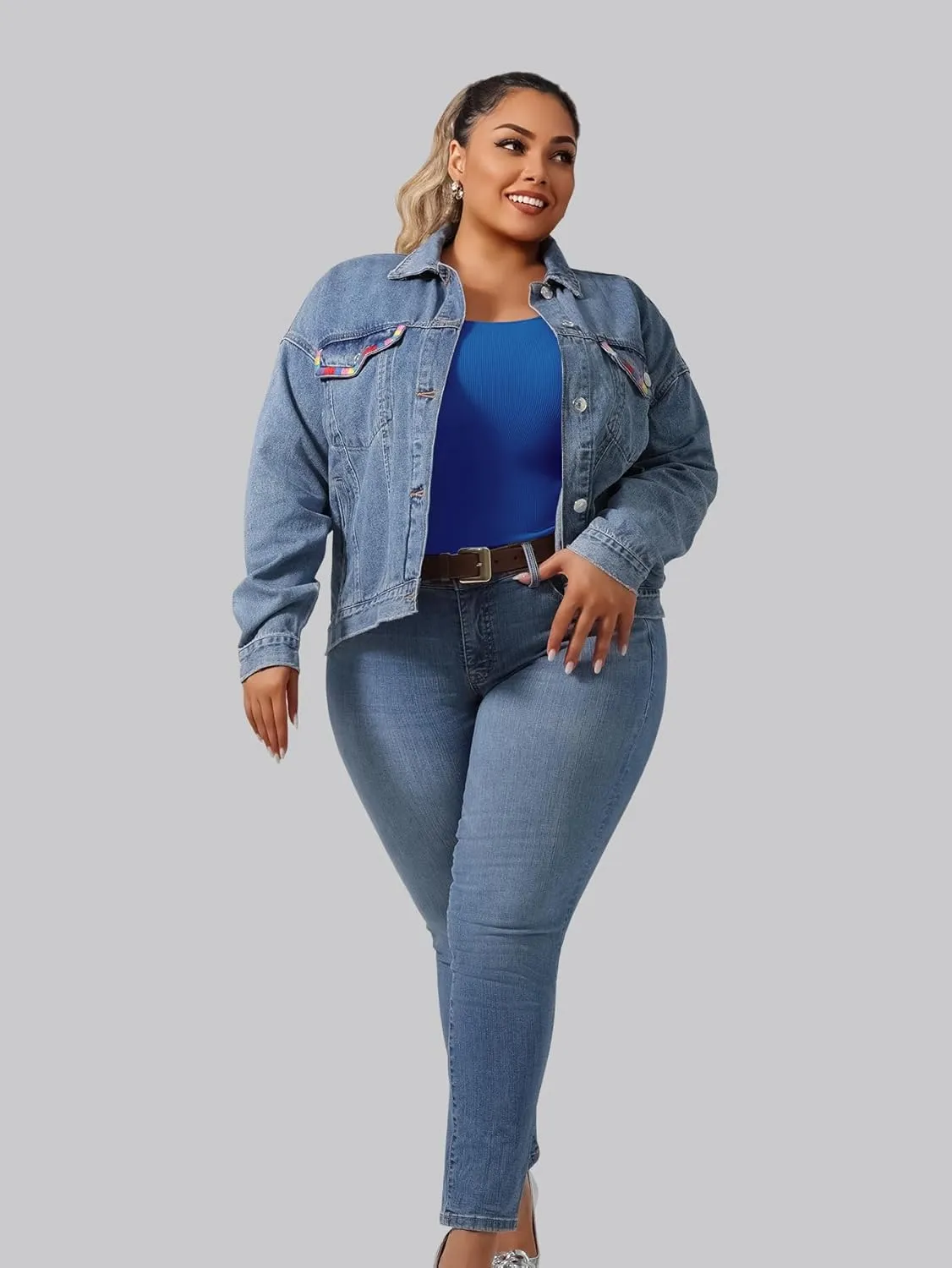 Plus Size Simple Shapewear Top-Sculpting, Tummy Control Vest with Built-in Bra for Fall & Winter-Comfortable Tank Tops