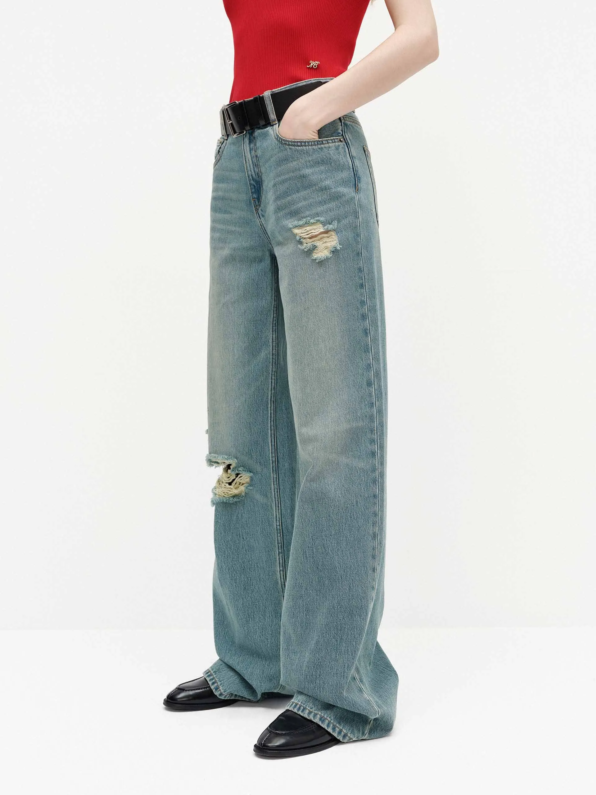 Relaxed Distressed Jeans