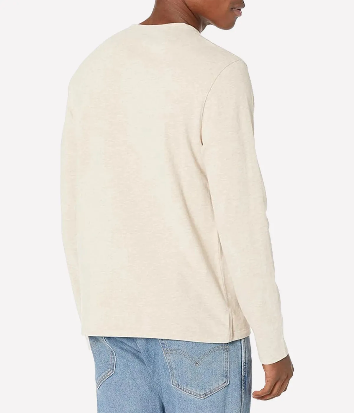 Suede Jersey Long Sleeve Henley in Runyon