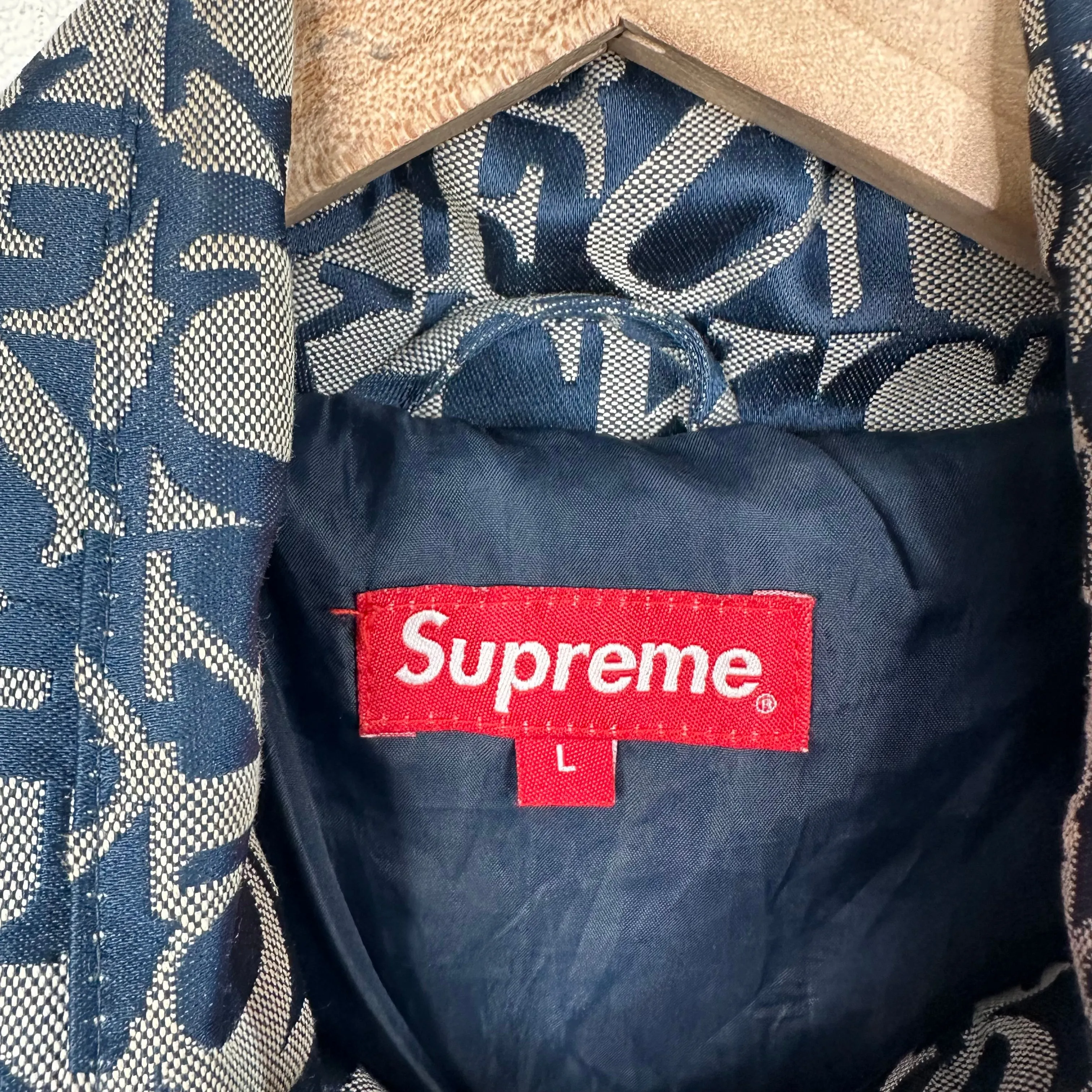 Supreme Fuck Jacquard Puffer Jacket