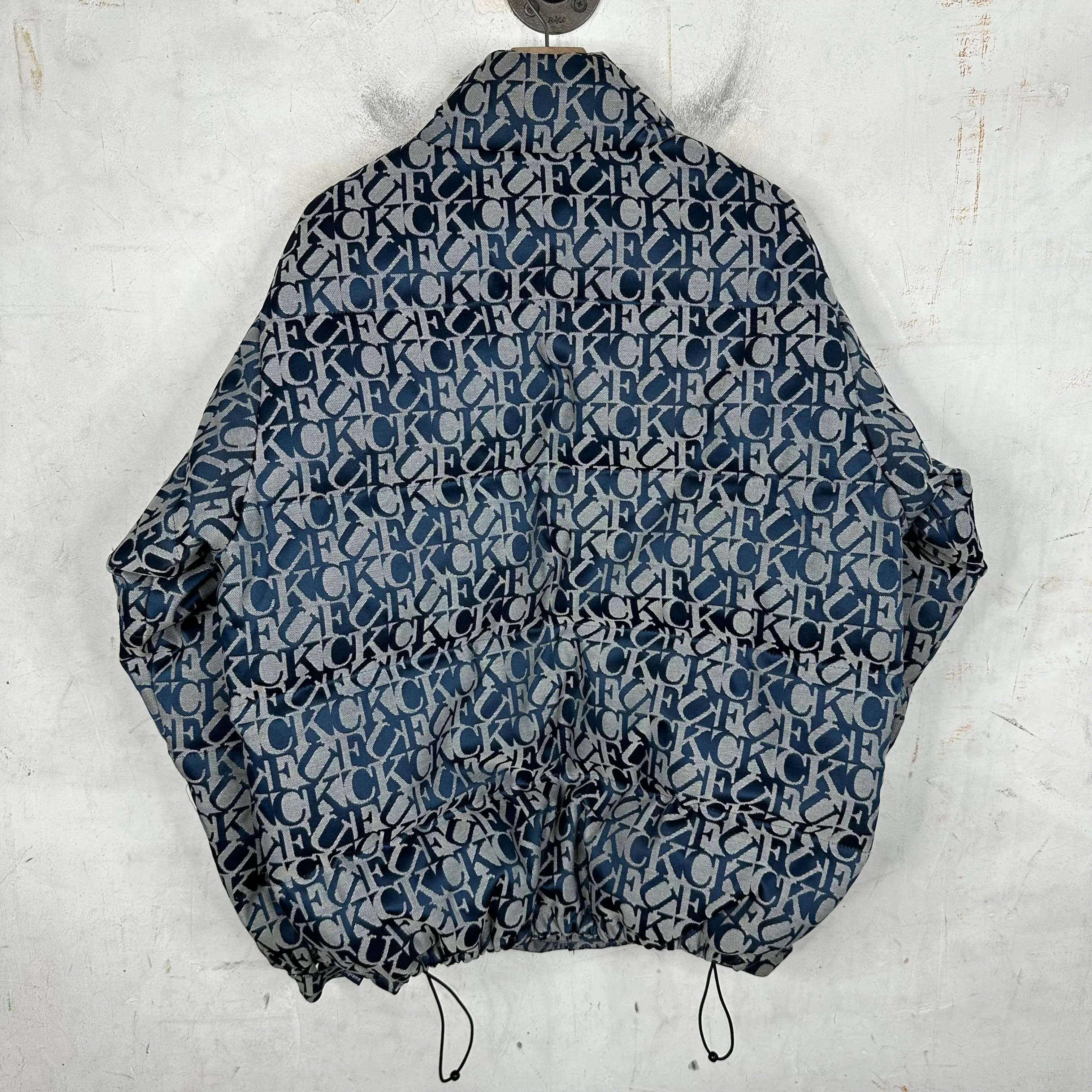 Supreme Fuck Jacquard Puffer Jacket