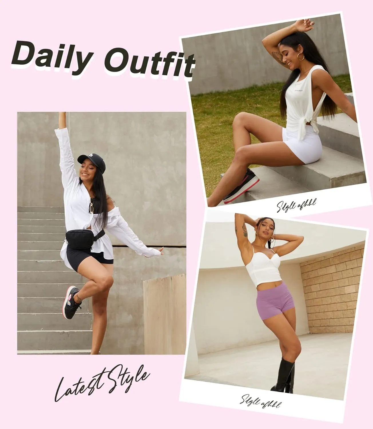 TNNZEET Biker Shorts Women - 8"/5"/3" High Waisted Tummy Control Workout Gym Spandex Booty Yoga Volleyball Shorts