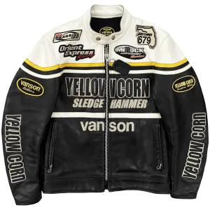 Vanson Leathers x Yellow Corn Motorcycle Racer Jacket