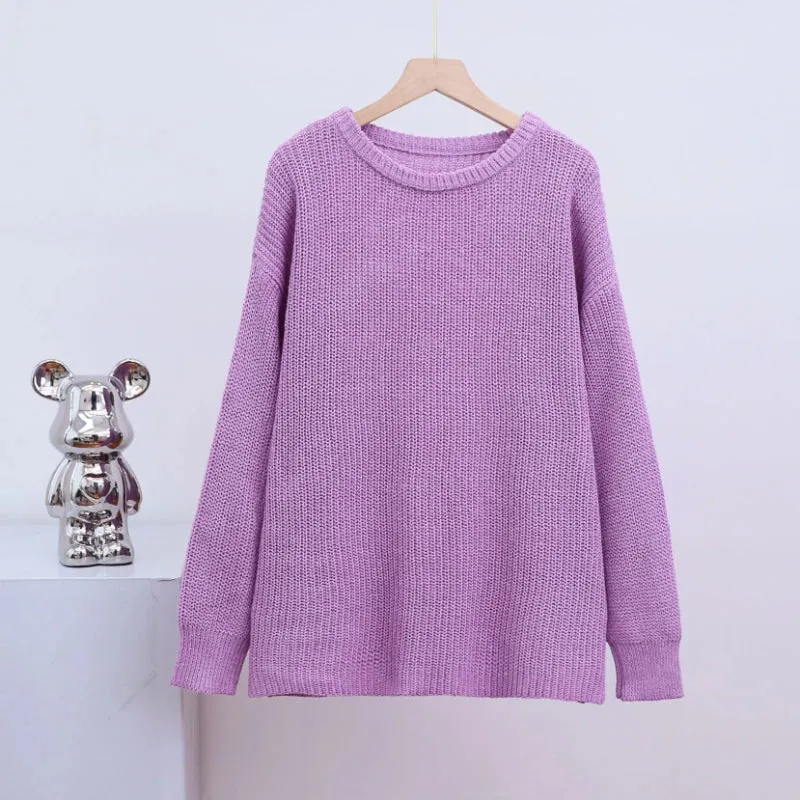 Wenkouban-Christmas Thanksgiving outfits_Basic Warm Vintage Green Thick Oversized Knitted Loose White Christmas Sweater